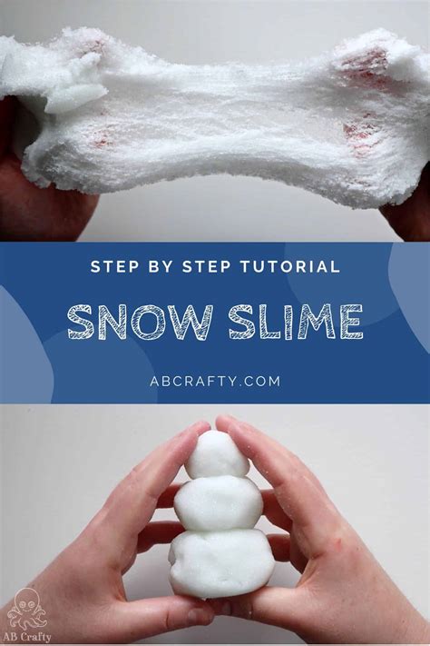 make your own snow slime